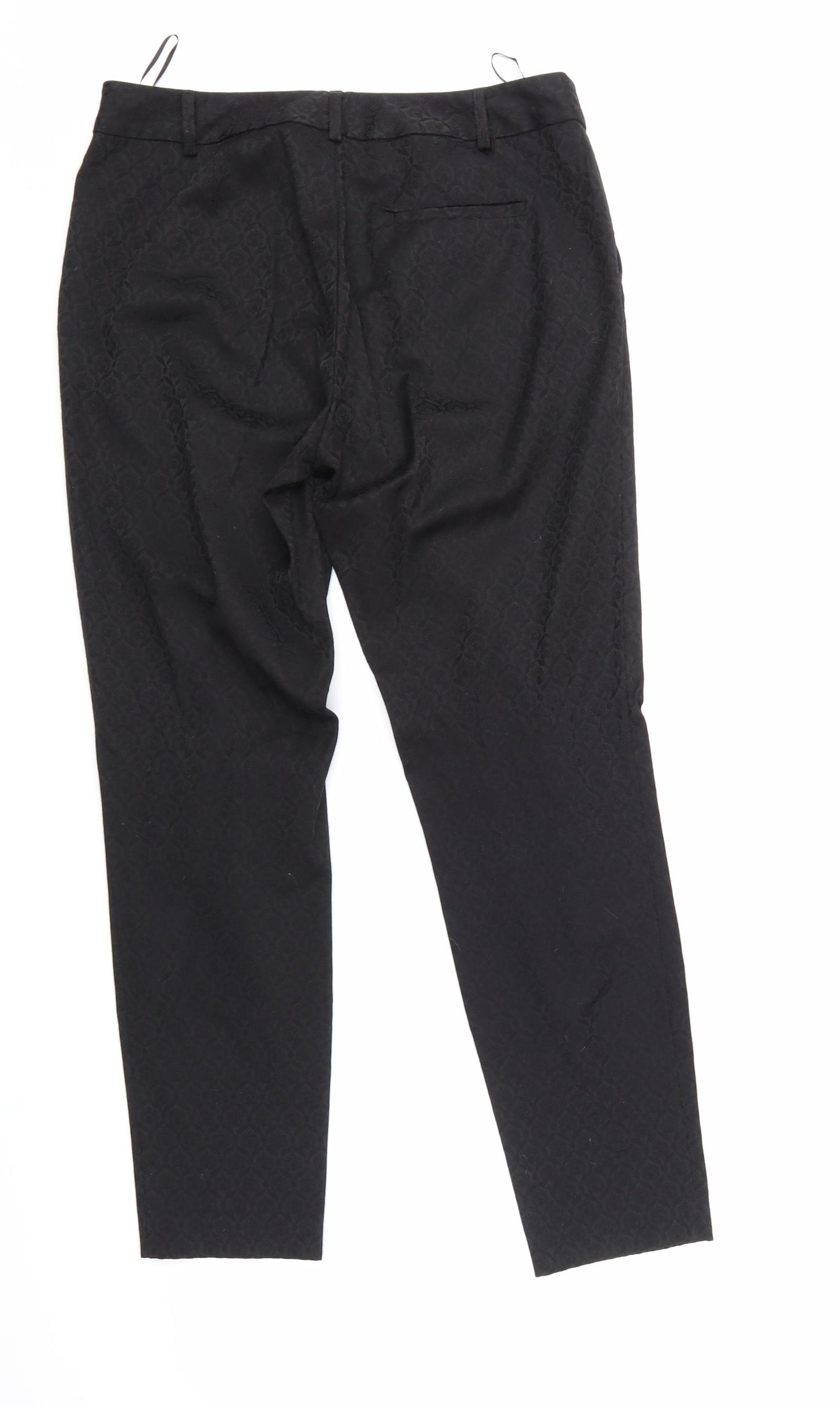 Oasis Womens Black   Trousers  Size 12 L26 in