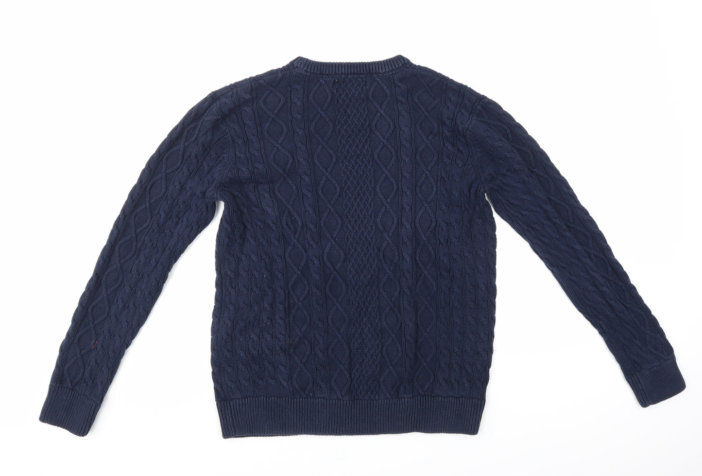 Nigel Hall Mens Blue Argyle/Diamond  Pullover Jumper Size M