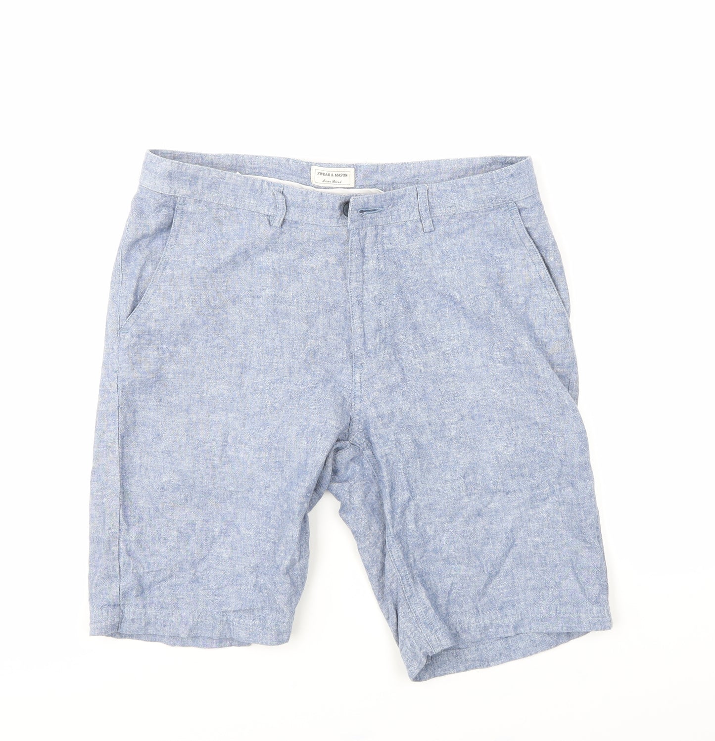 SWEAR & MASON Mens Blue   Cargo Shorts Size 32 in