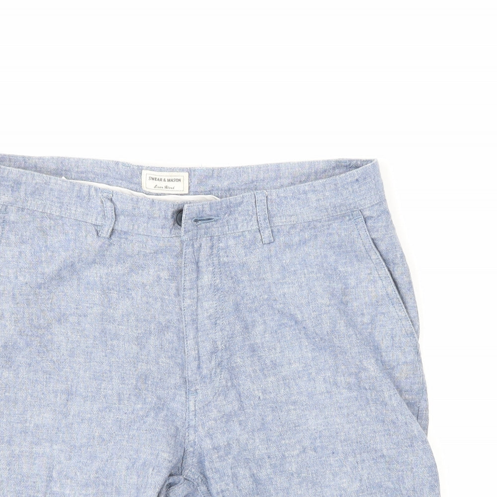 SWEAR & MASON Mens Blue   Cargo Shorts Size 32 in