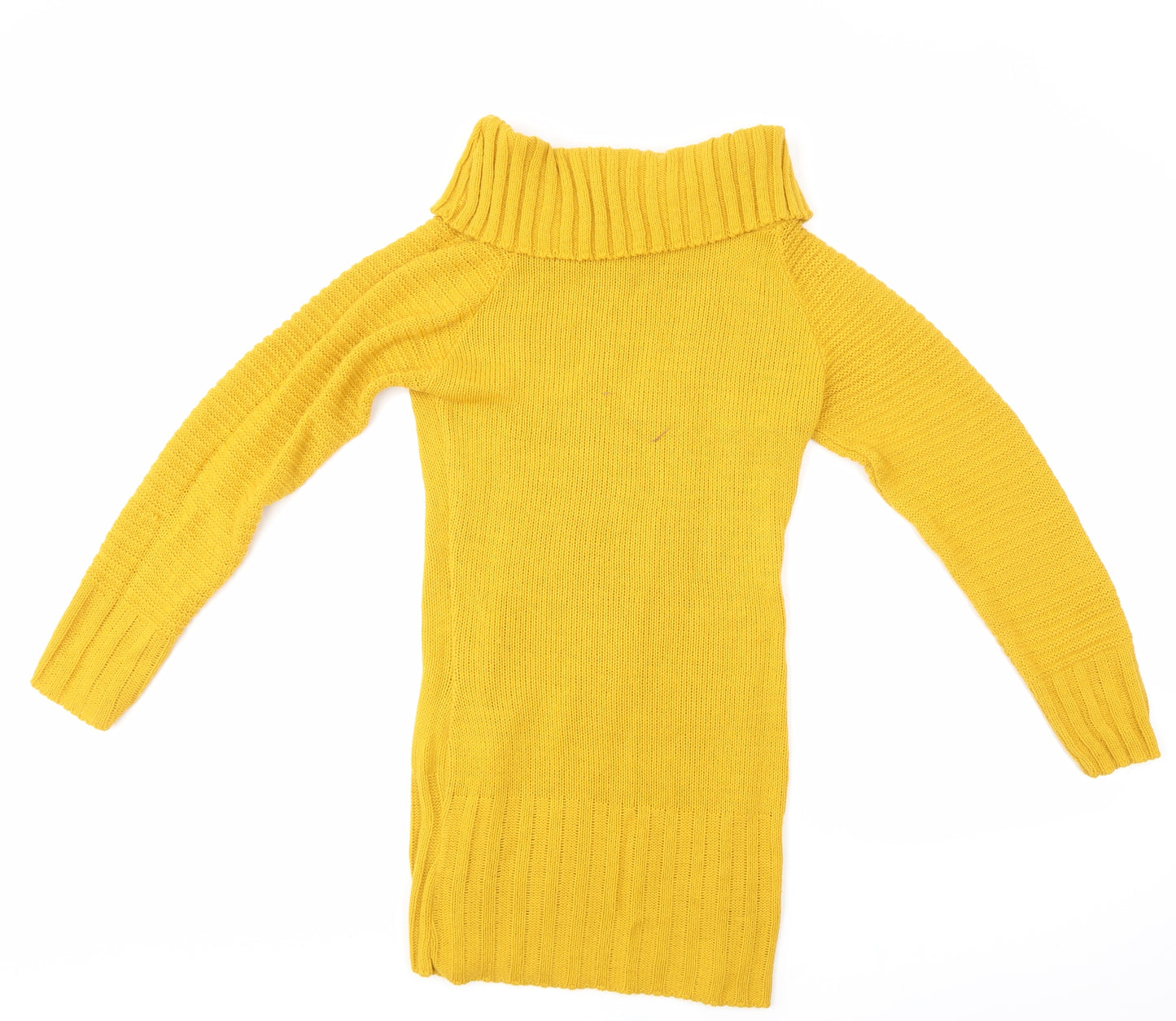 Preworn Womens Yellow Argyle/Diamond  Pullover Jumper