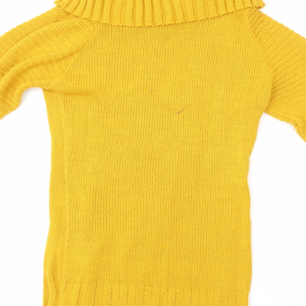 Preworn Womens Yellow Argyle/Diamond  Pullover Jumper