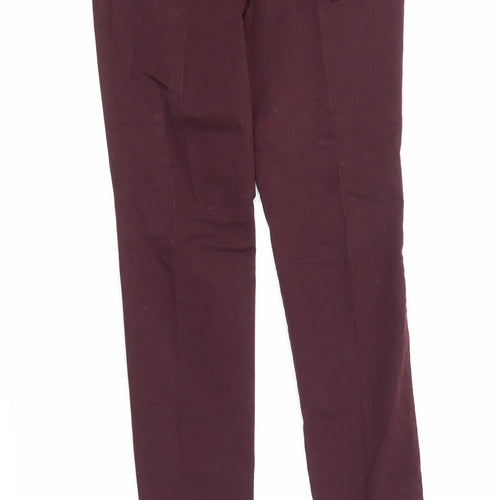 F&F Womens Purple  Denim Straight Jeans Size 6 L29 in