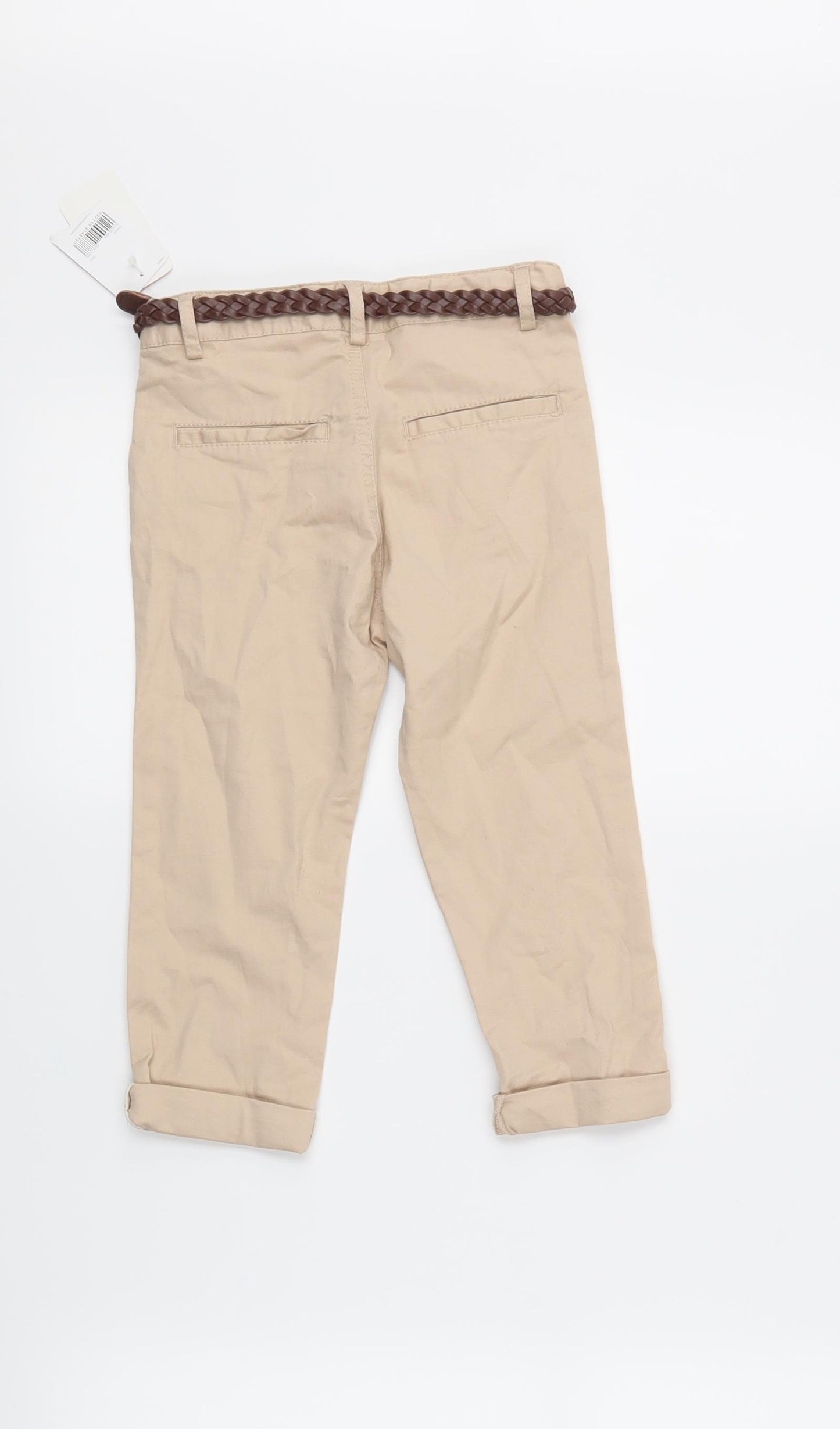 Mothercare Girls Beige   Cargo Trousers Size 3-4 Years