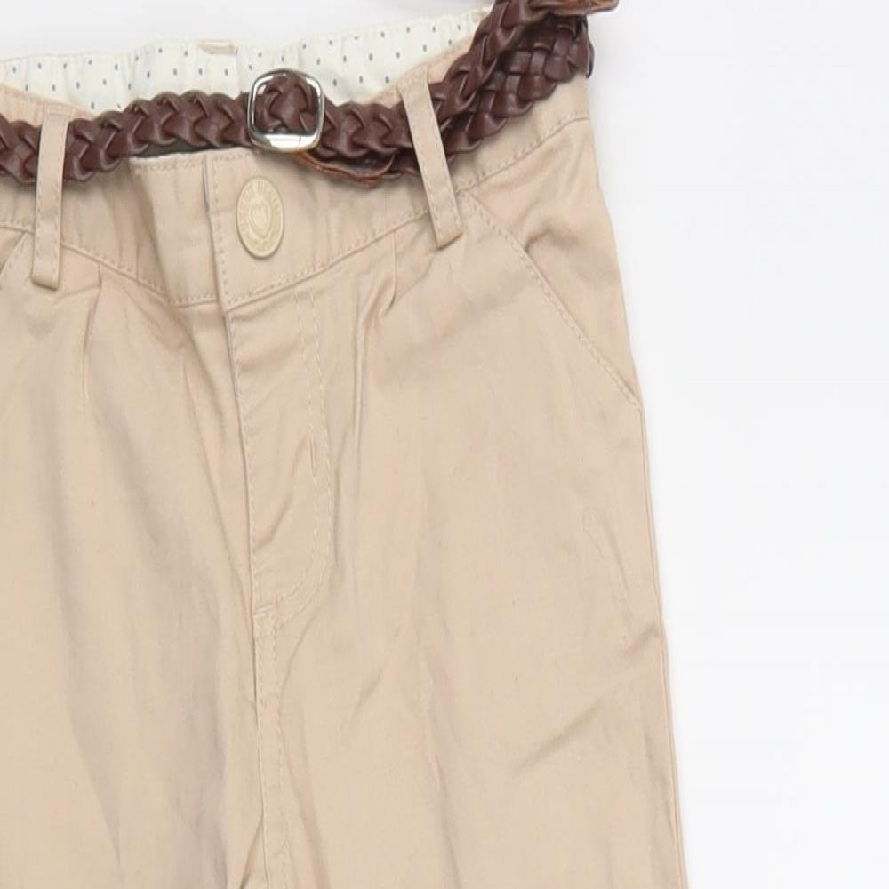 Mothercare Girls Beige   Cargo Trousers Size 3-4 Years