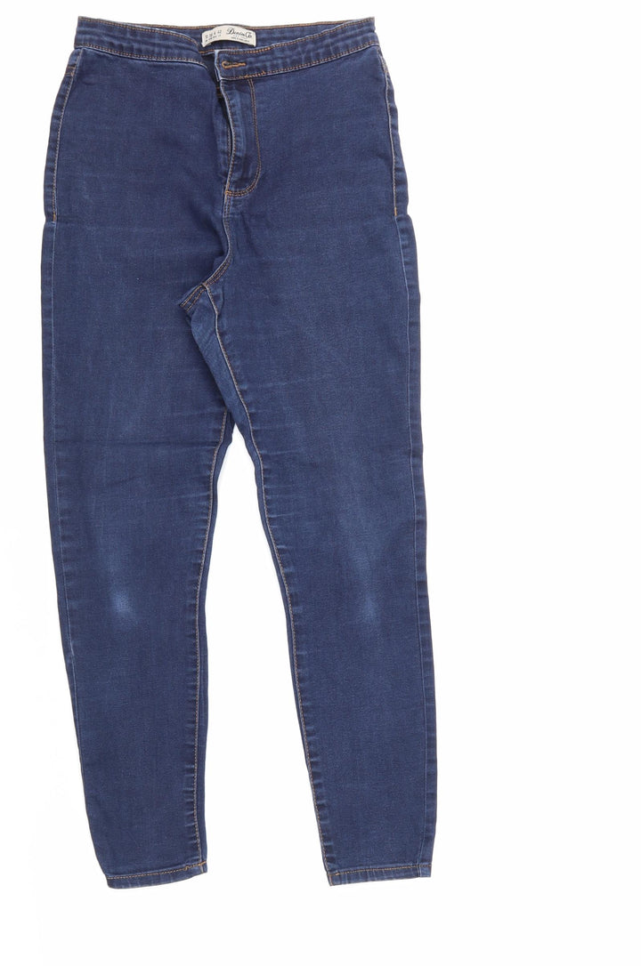 Denim & Co. Womens Blue Straight Jeans Size 10 L25 in