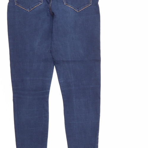 Denim & Co. Womens Blue   Straight Jeans Size 10 L25 in