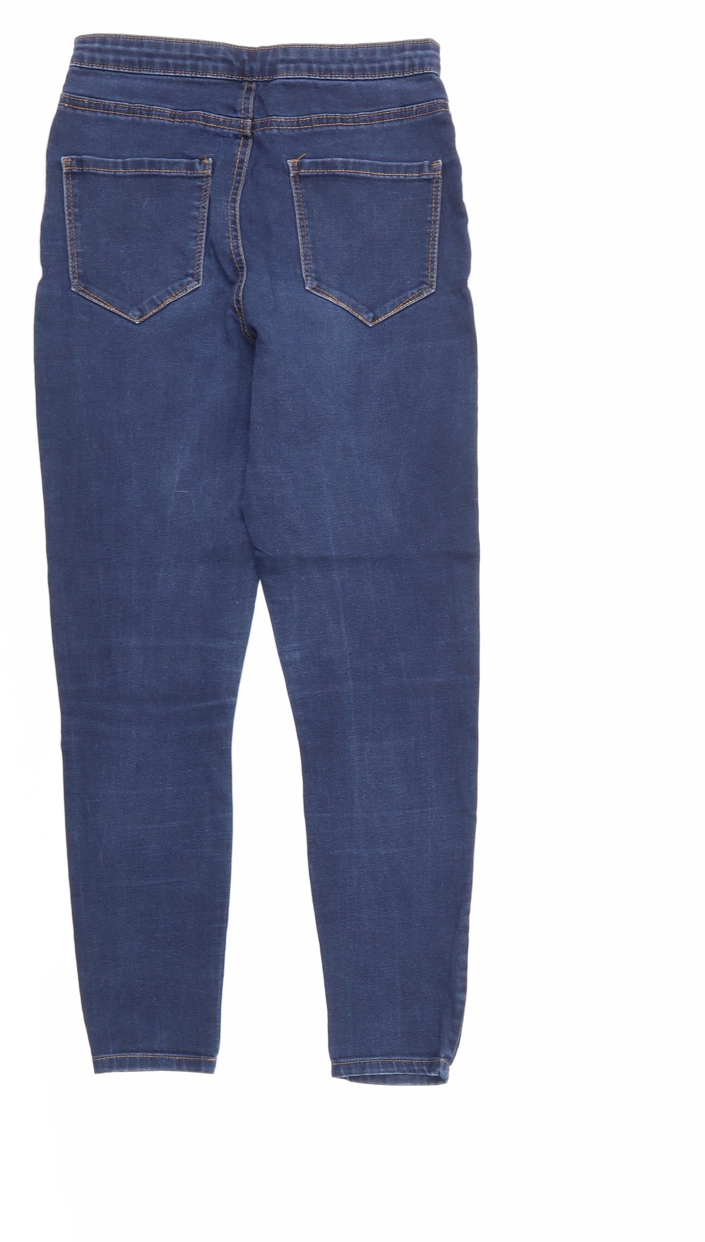 Denim & Co. Womens Blue   Straight Jeans Size 10 L25 in