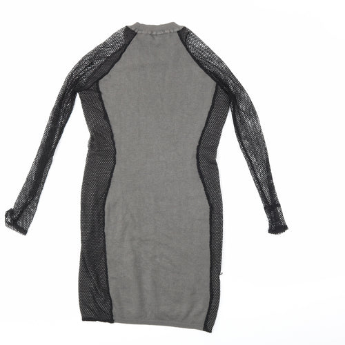 Derek Heart Womens Grey   Jumper Dress  Size M