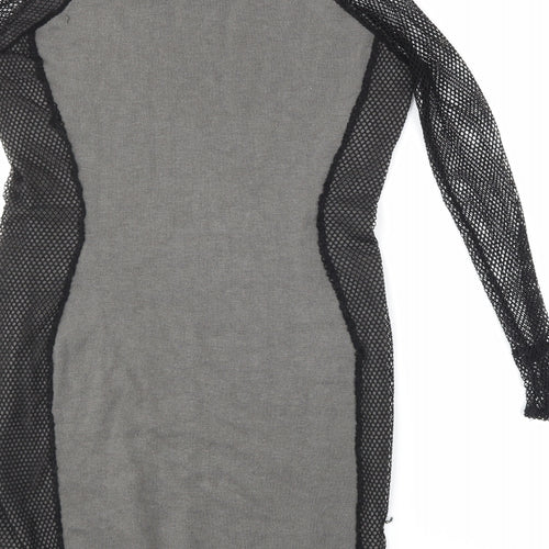 Derek Heart Womens Grey   Jumper Dress  Size M