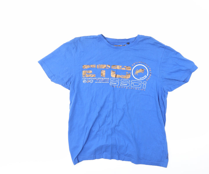 ET Jeans Mens Blue    T-Shirt Size L