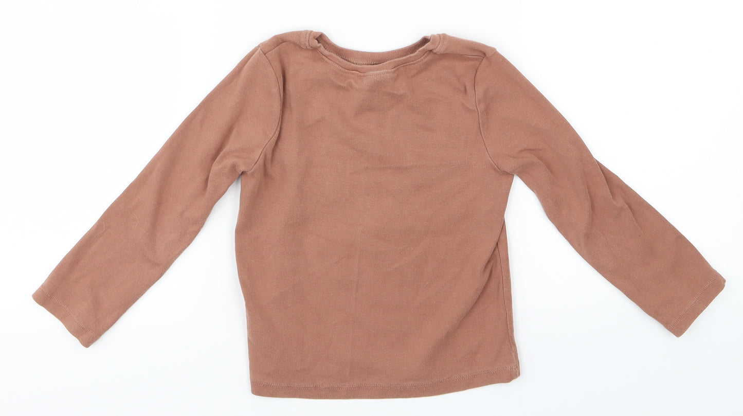 NEXT Girls Brown   Pullover Jumper Size 2-3 Years  - Rabbit