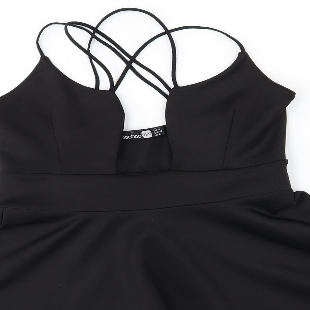 Boohoo Womens Black   A-Line  Size 10