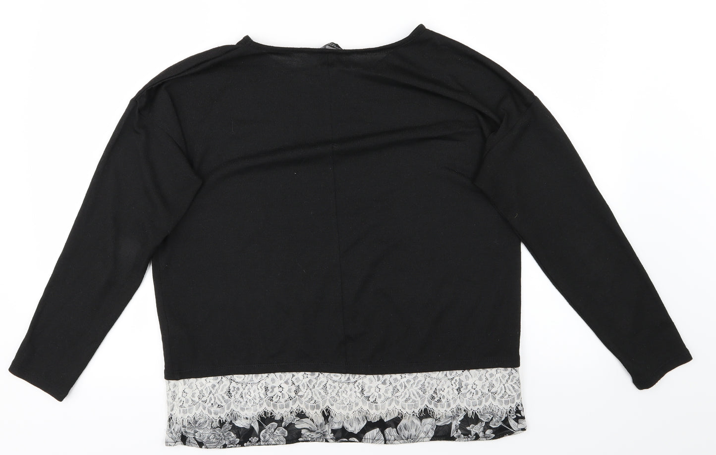 Dorothy Perkins Womens Black   Pullover Jumper Size 12