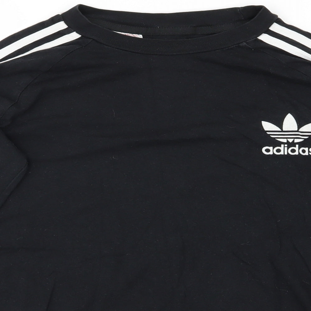 Addidas Boys Black   Basic T-Shirt Size 12-13 Years
