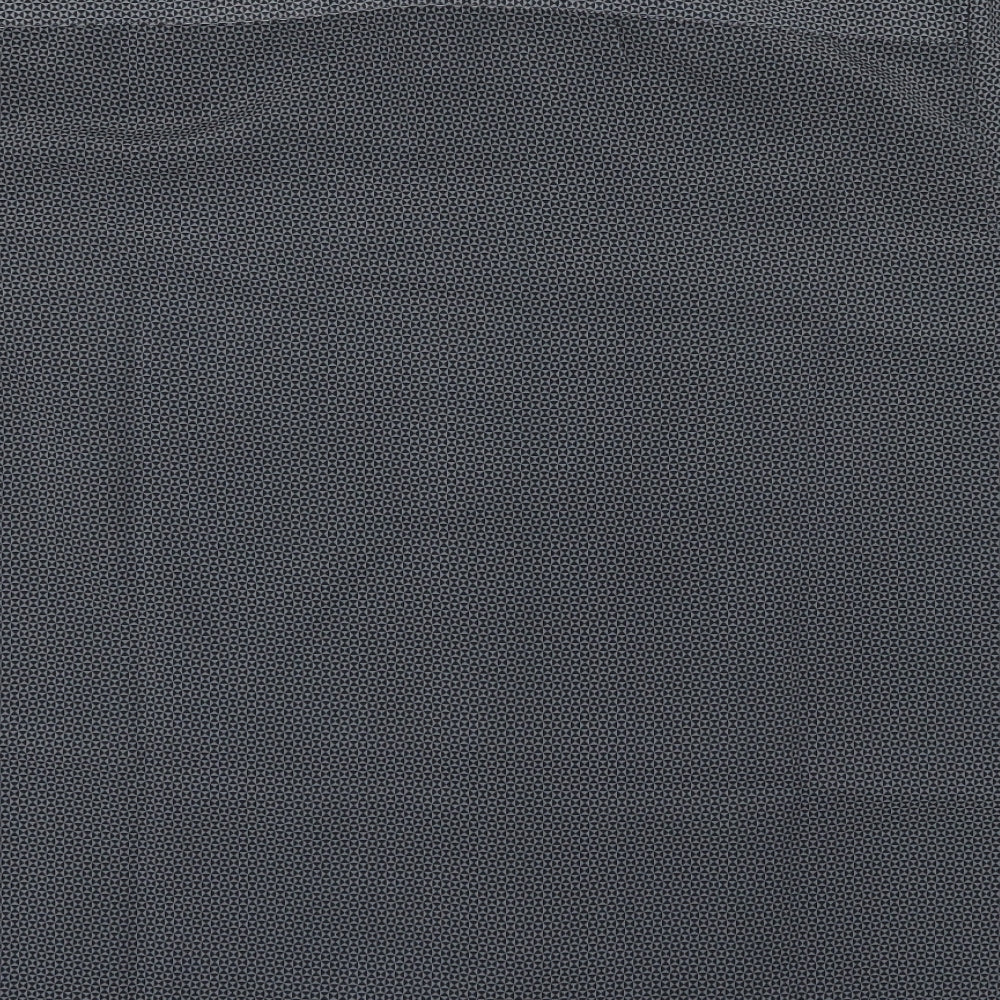 M&S Mens Grey Geometric   Button-Up Size XL