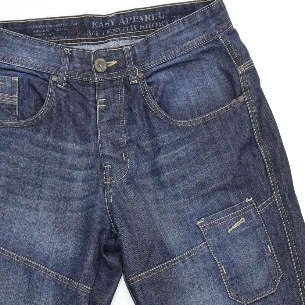 Matalan Mens Blue   Cargo Shorts Size 30