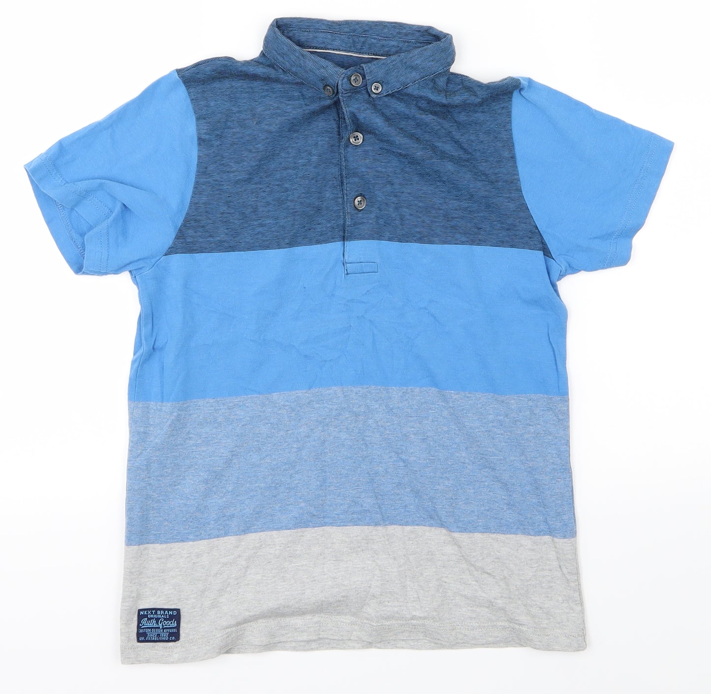 NEXT Boys Blue Striped  Basic Polo Size 10 Years