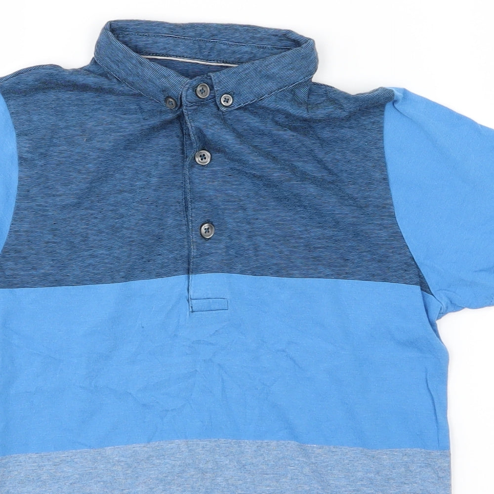NEXT Boys Blue Striped  Basic Polo Size 10 Years