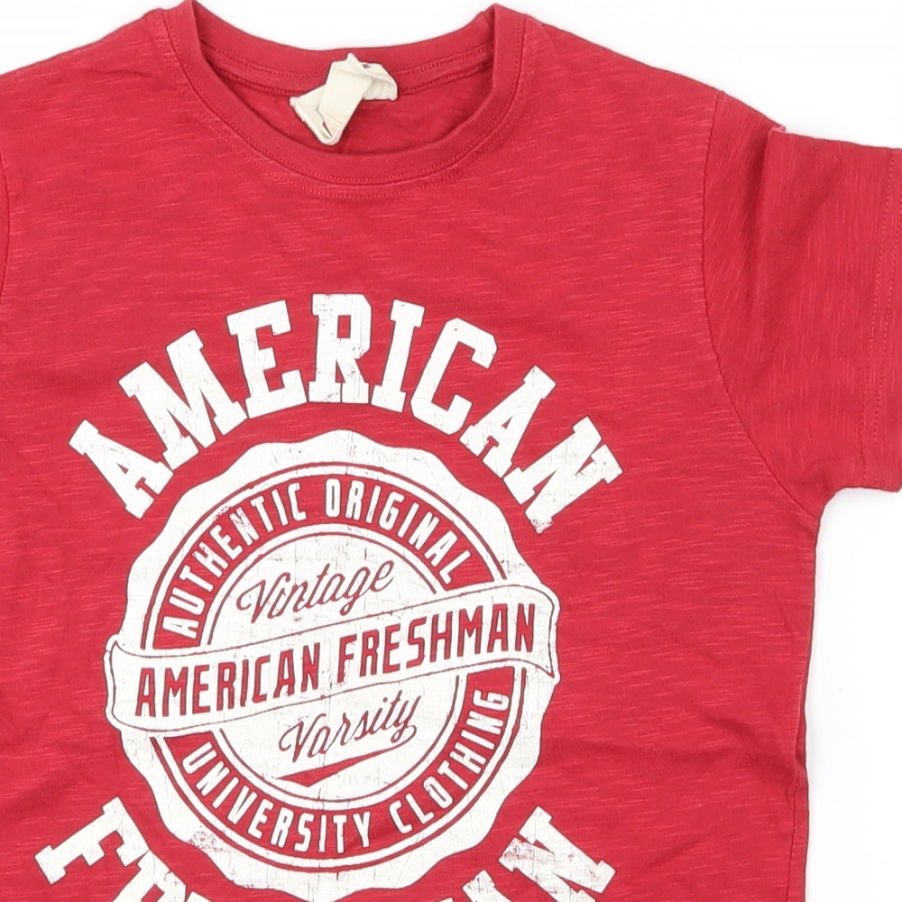NEXT Boys Red   Basic T-Shirt Size 8 Years  - American Freshman