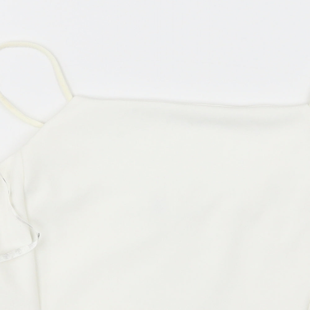 Missguided Womens White   Basic Tank Size 12
