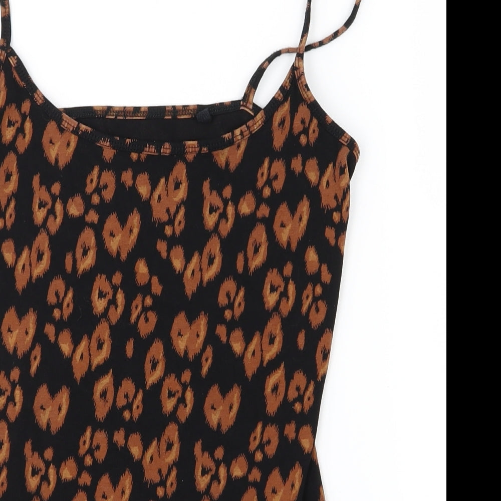 NEXT Womens Orange Animal Print  Basic Tank Size 10