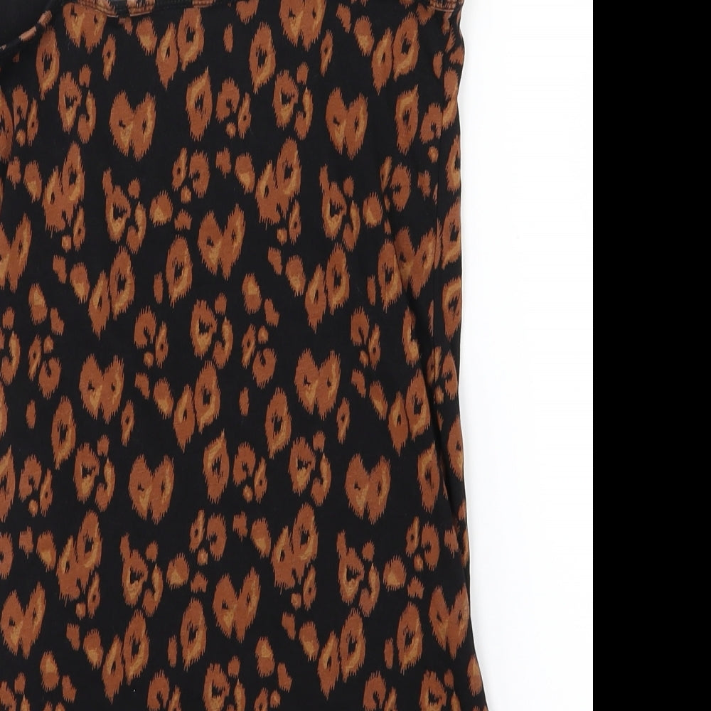 NEXT Womens Orange Animal Print  Basic Tank Size 10