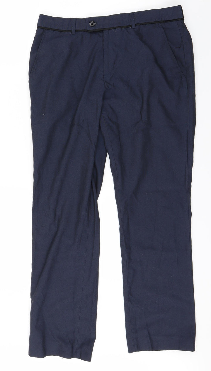 Cedar Wood State Mens Blue   Dress Pants Trousers Size M L27 in