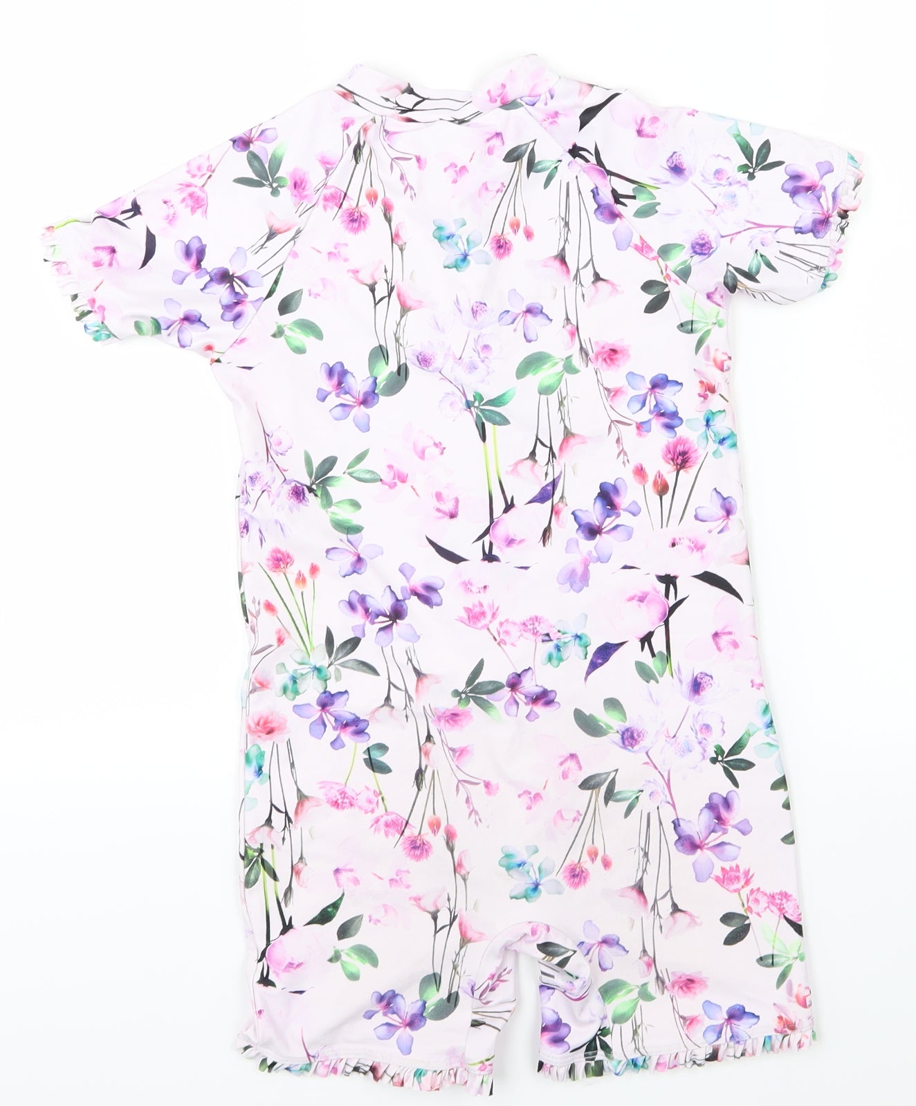 NEXT Girls Pink Floral  Bodysuit One-Piece Size 5-6 Years