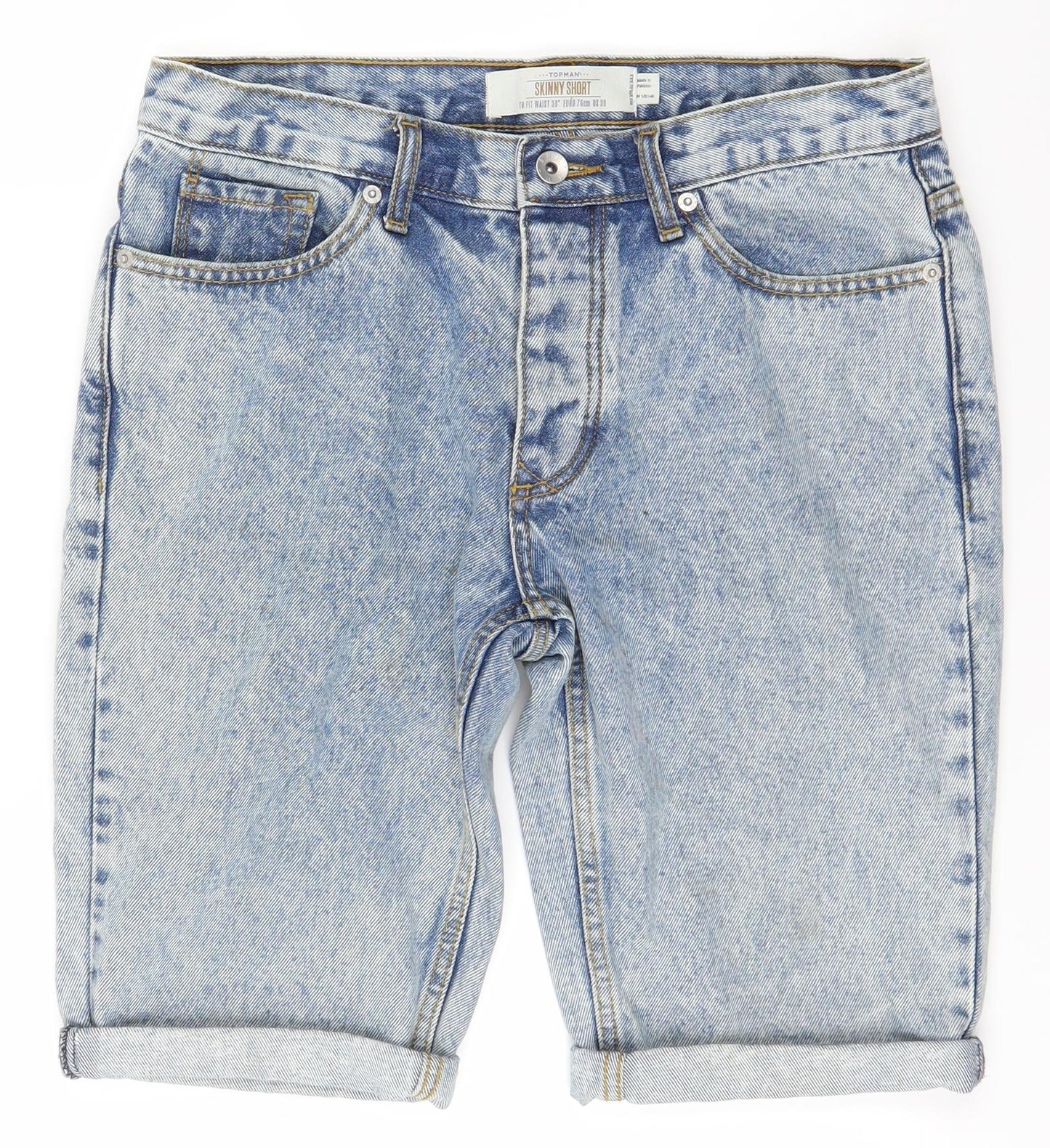 Topman Mens Blue   Cargo Shorts Size M