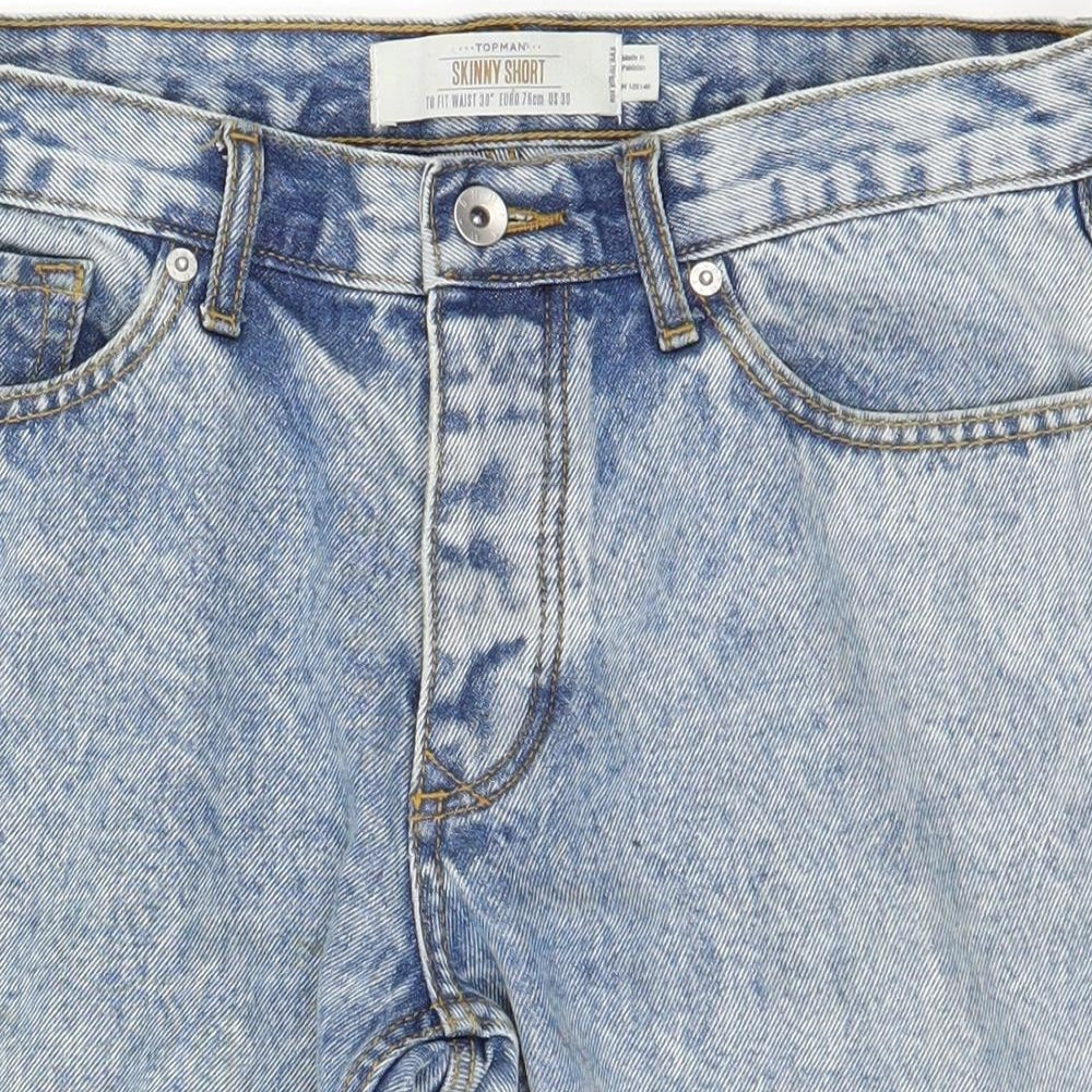 Topman Mens Blue   Cargo Shorts Size M