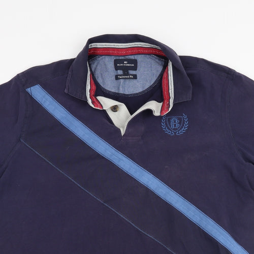 Blue Harbour Mens Blue    Polo Size L