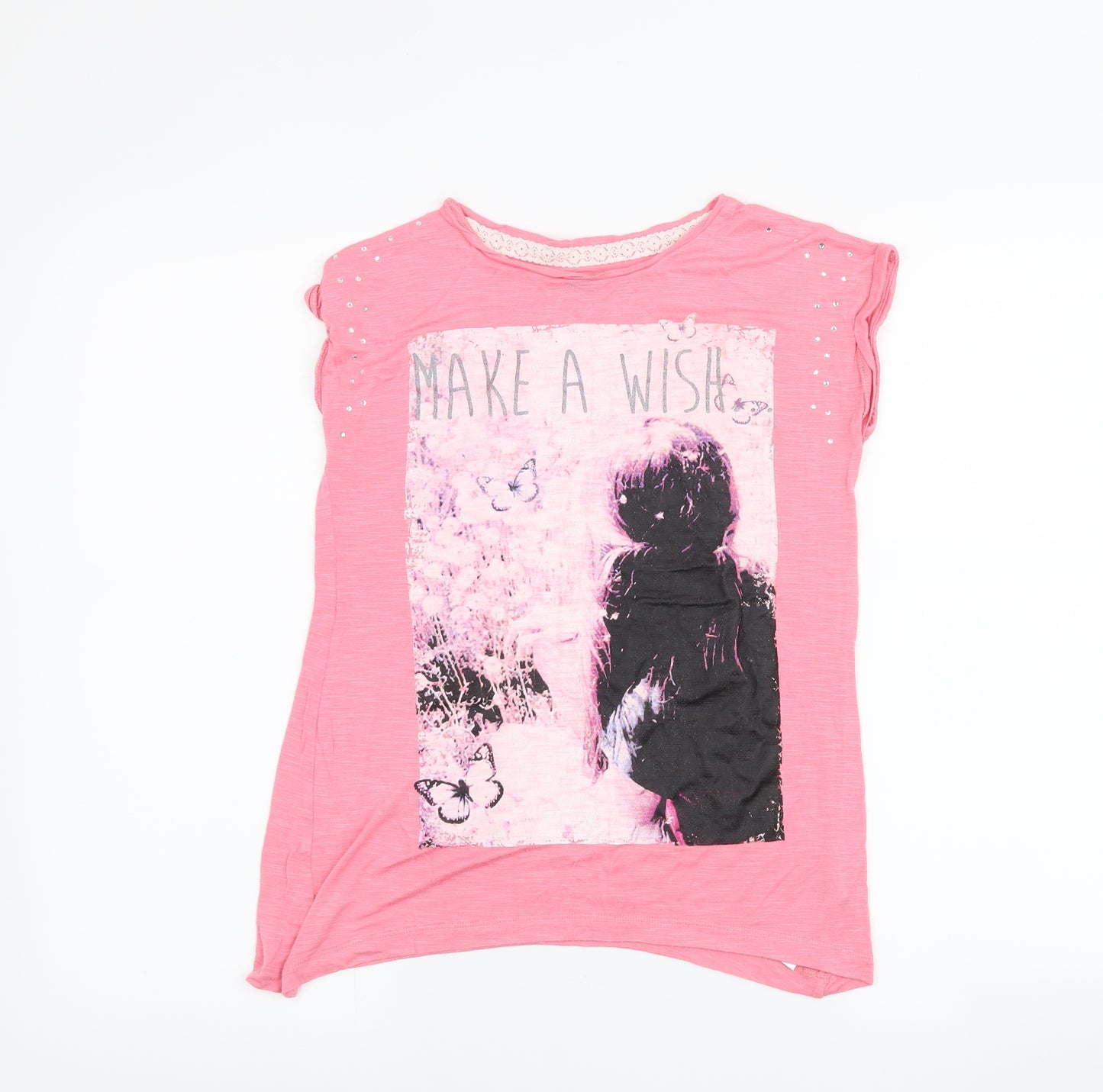 F&F Girls Pink   Basic T-Shirt Size 11-12 Years