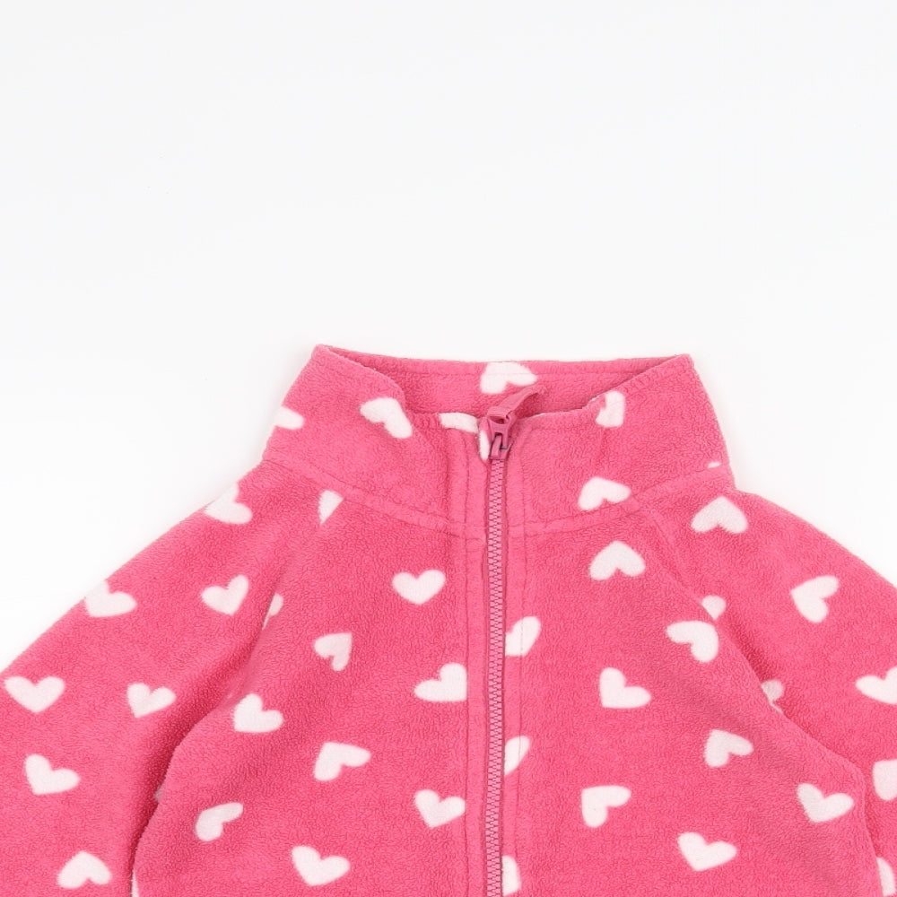 Primark Girls Pink   Full Zip Sweatshirt Size 4-5 Years