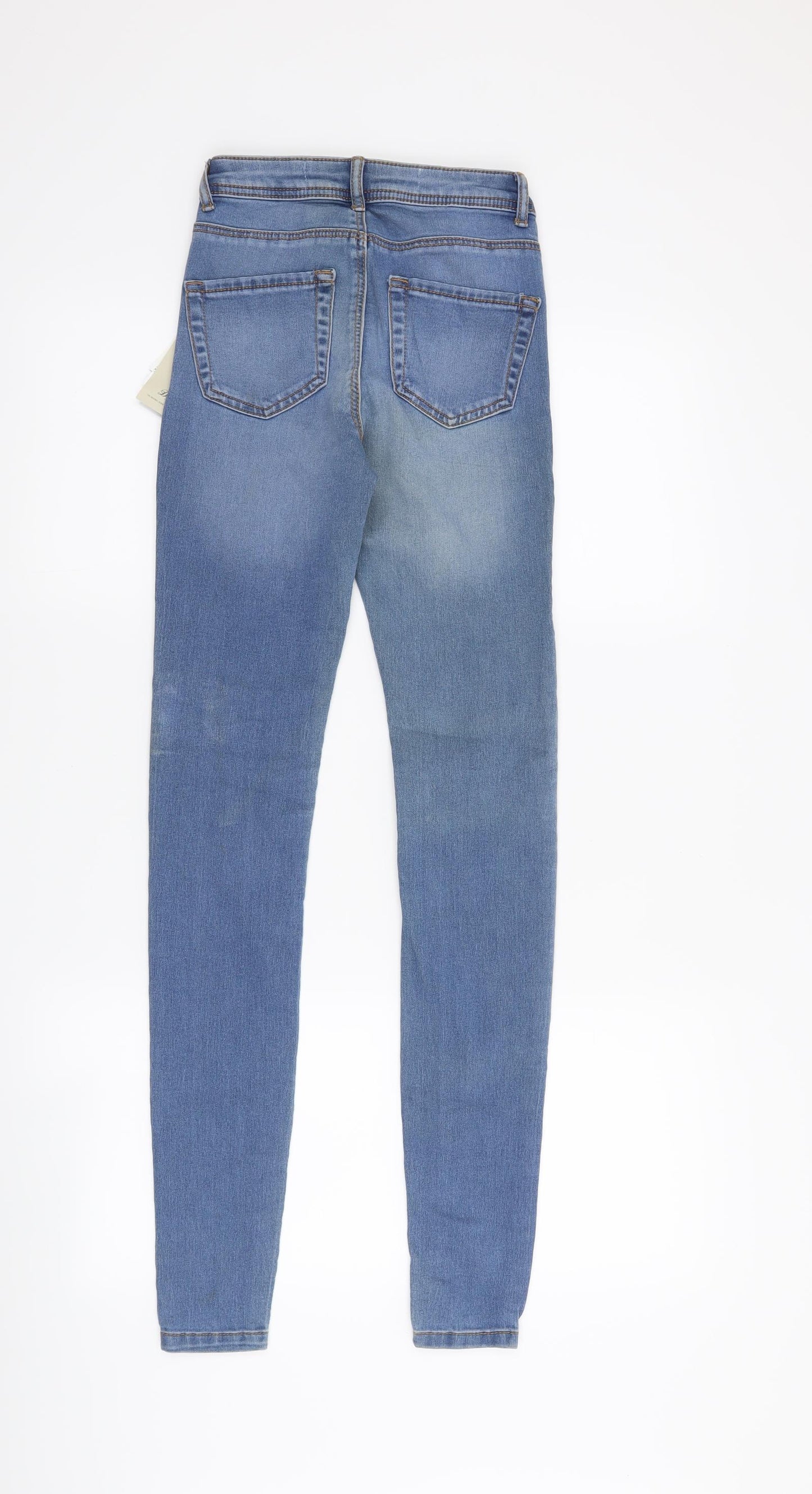 Denim & Co. Womens Blue   Skinny Jeans Size 4 L30 in