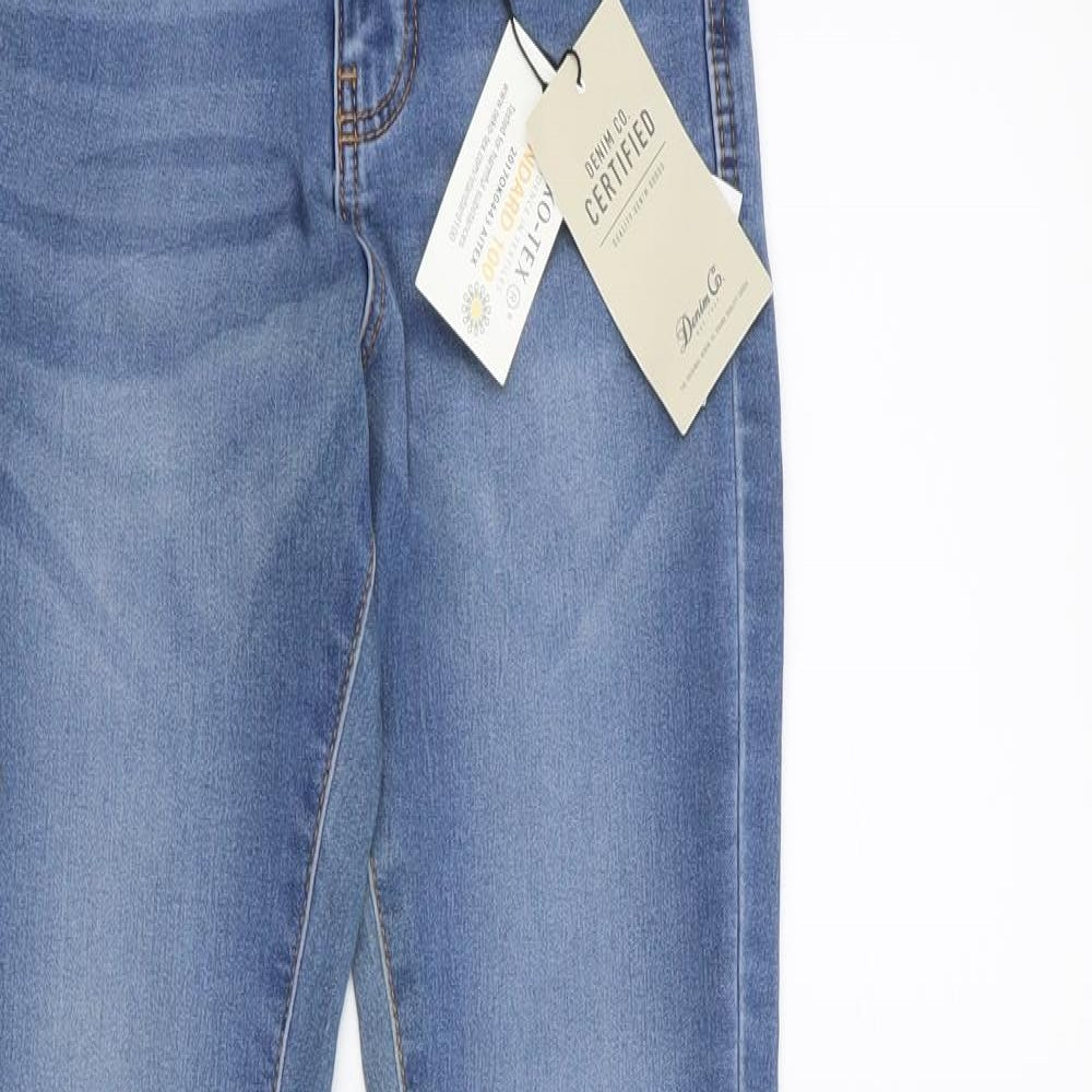 Denim & Co. Womens Blue   Skinny Jeans Size 4 L30 in