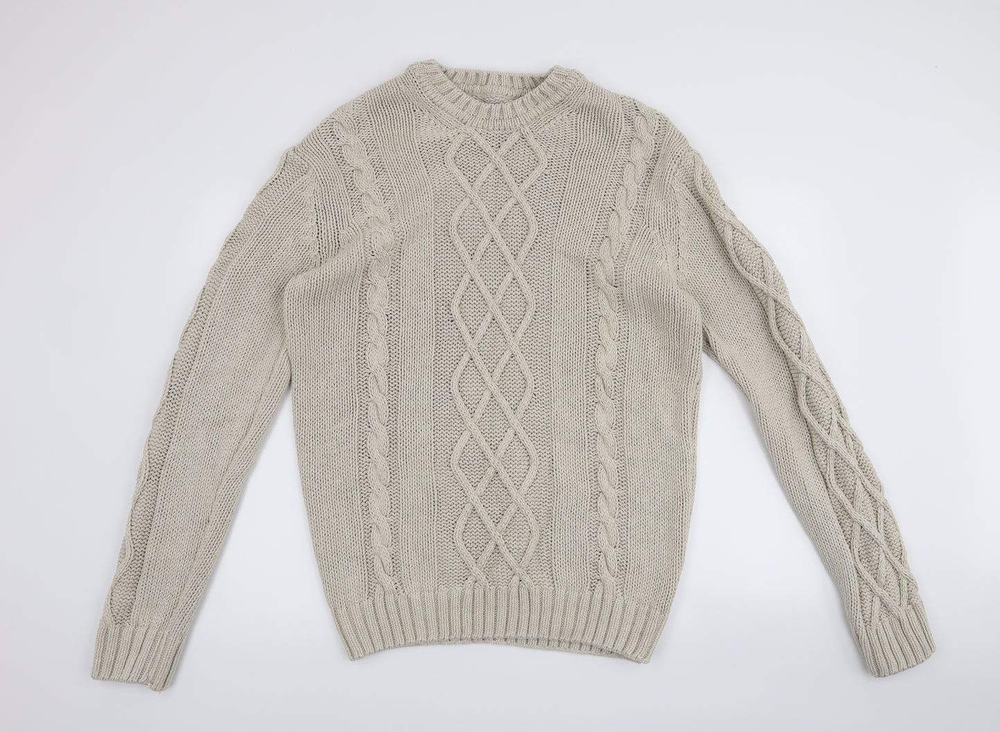 Charles Tyrwhitt Mens Beige   Pullover Jumper Size L