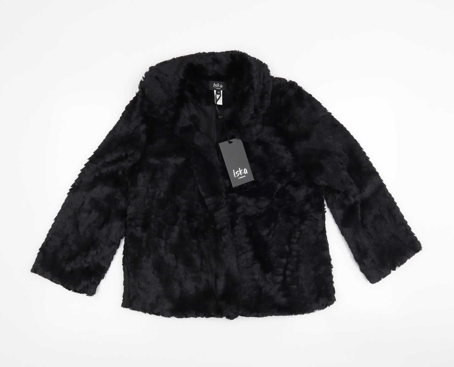 Iska Womens Black   Jacket Coat Size 12