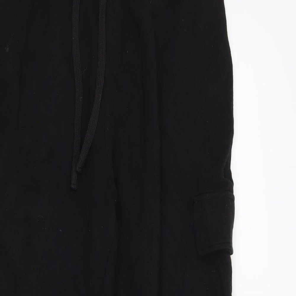 Brave Soul Mens Black   Jogger Trousers Size S L23 in