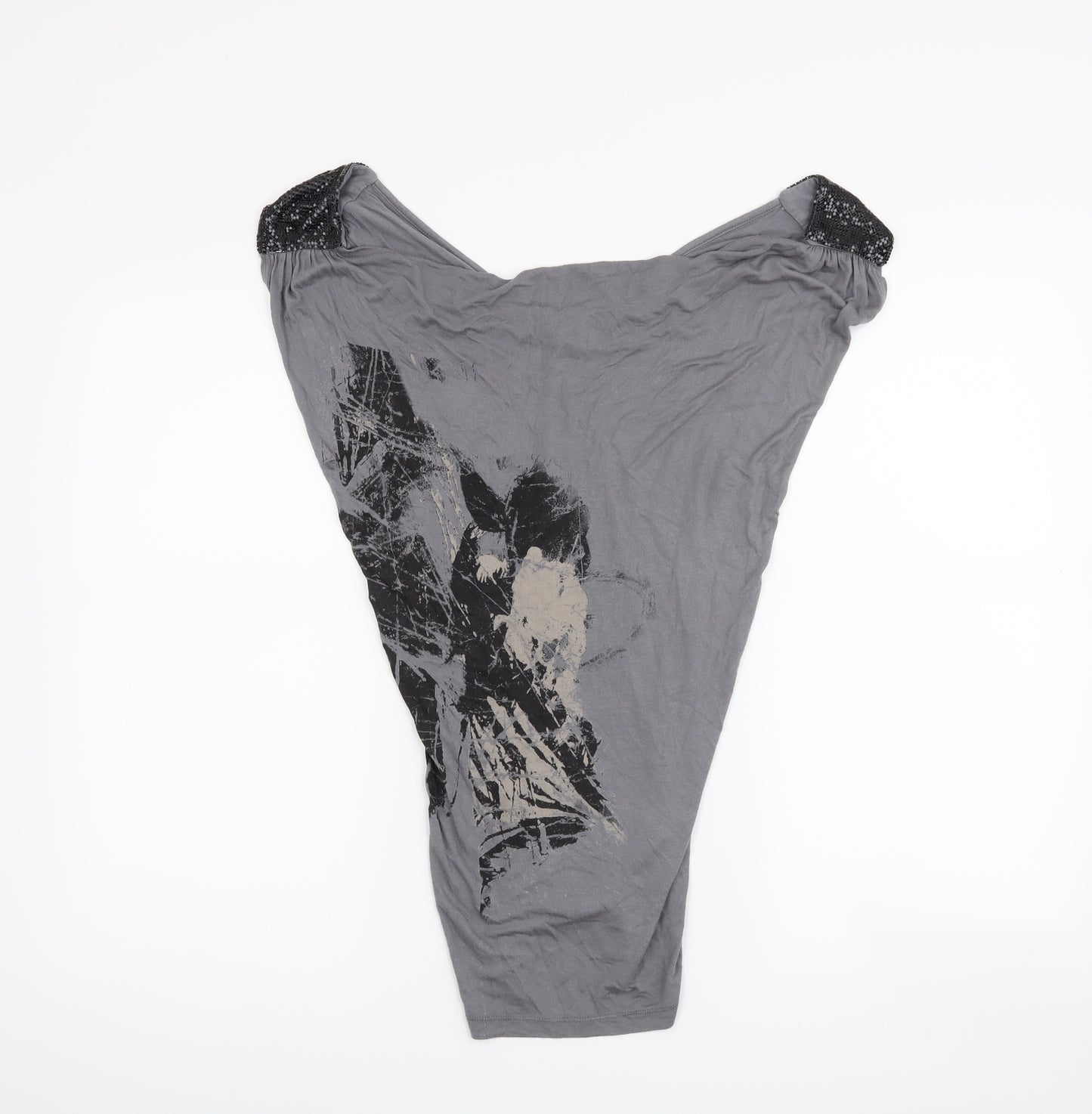 River Island Womens Grey   Basic Tank Size 6