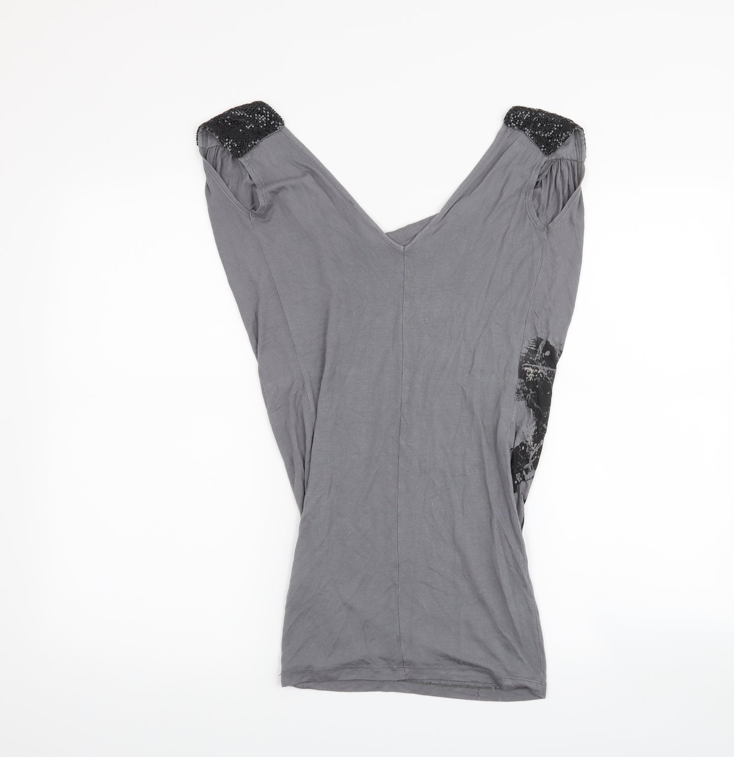 River Island Womens Grey   Basic Tank Size 6
