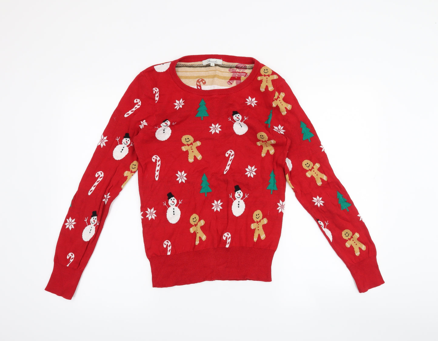 Peacocks Womens Red   Pullover Jumper Size 10