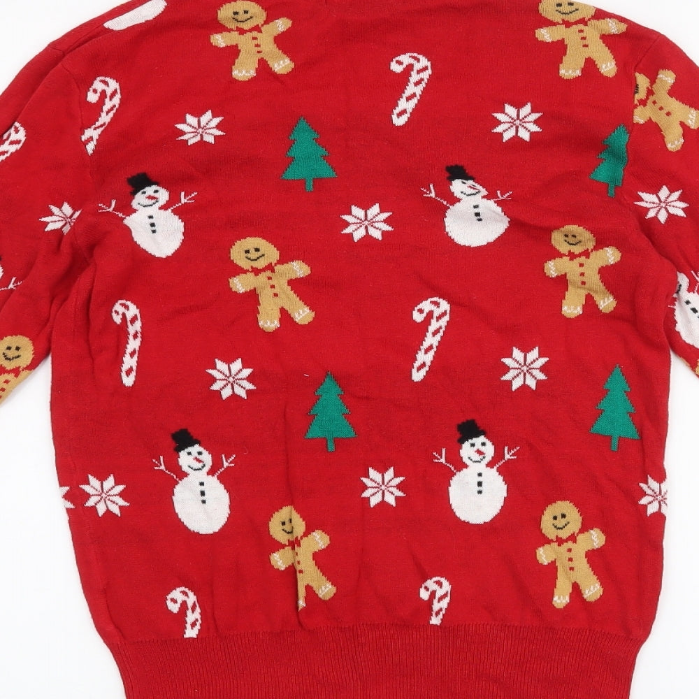 Peacocks Womens Red   Pullover Jumper Size 10