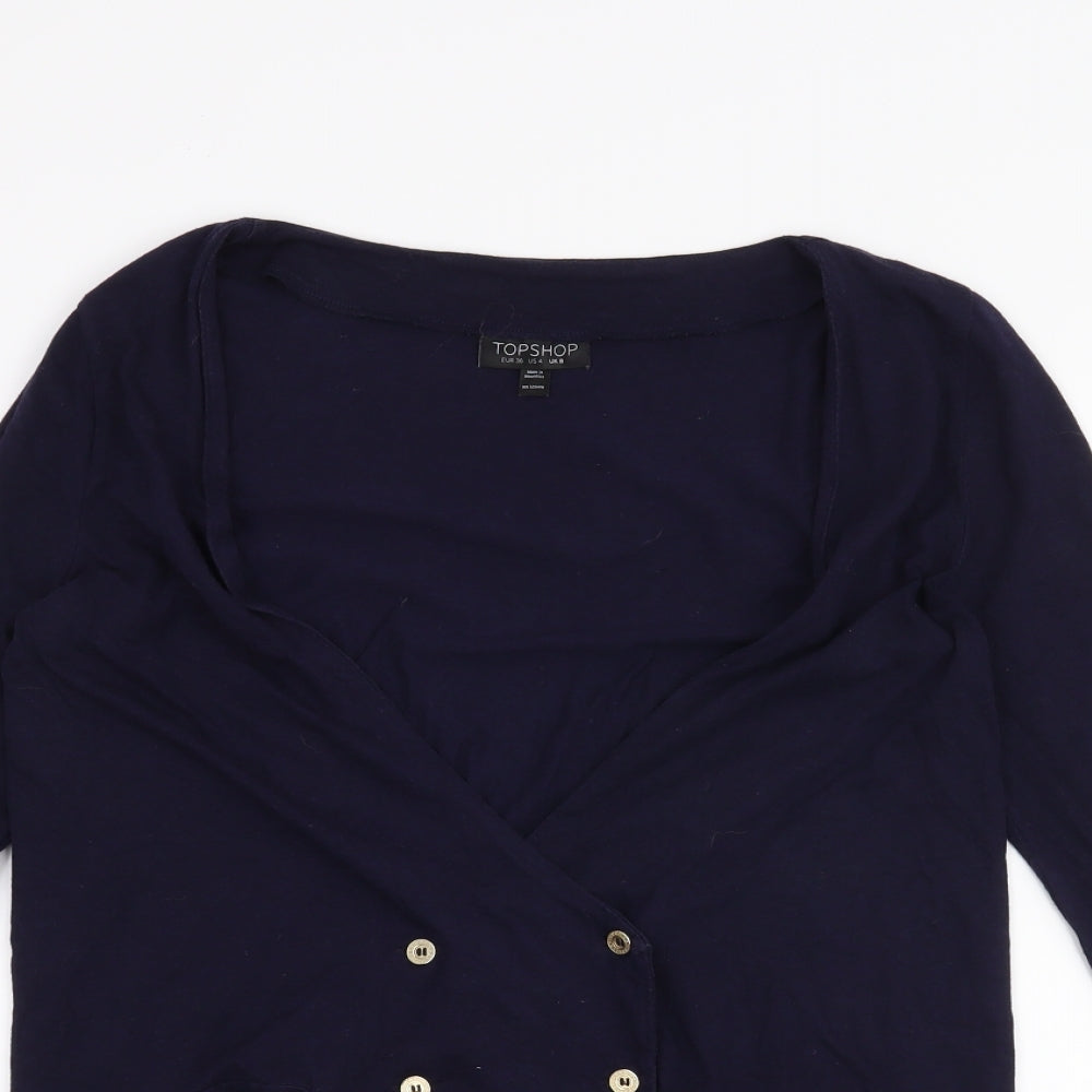 Topshop Womens Blue   Cardigan Jumper Size 8