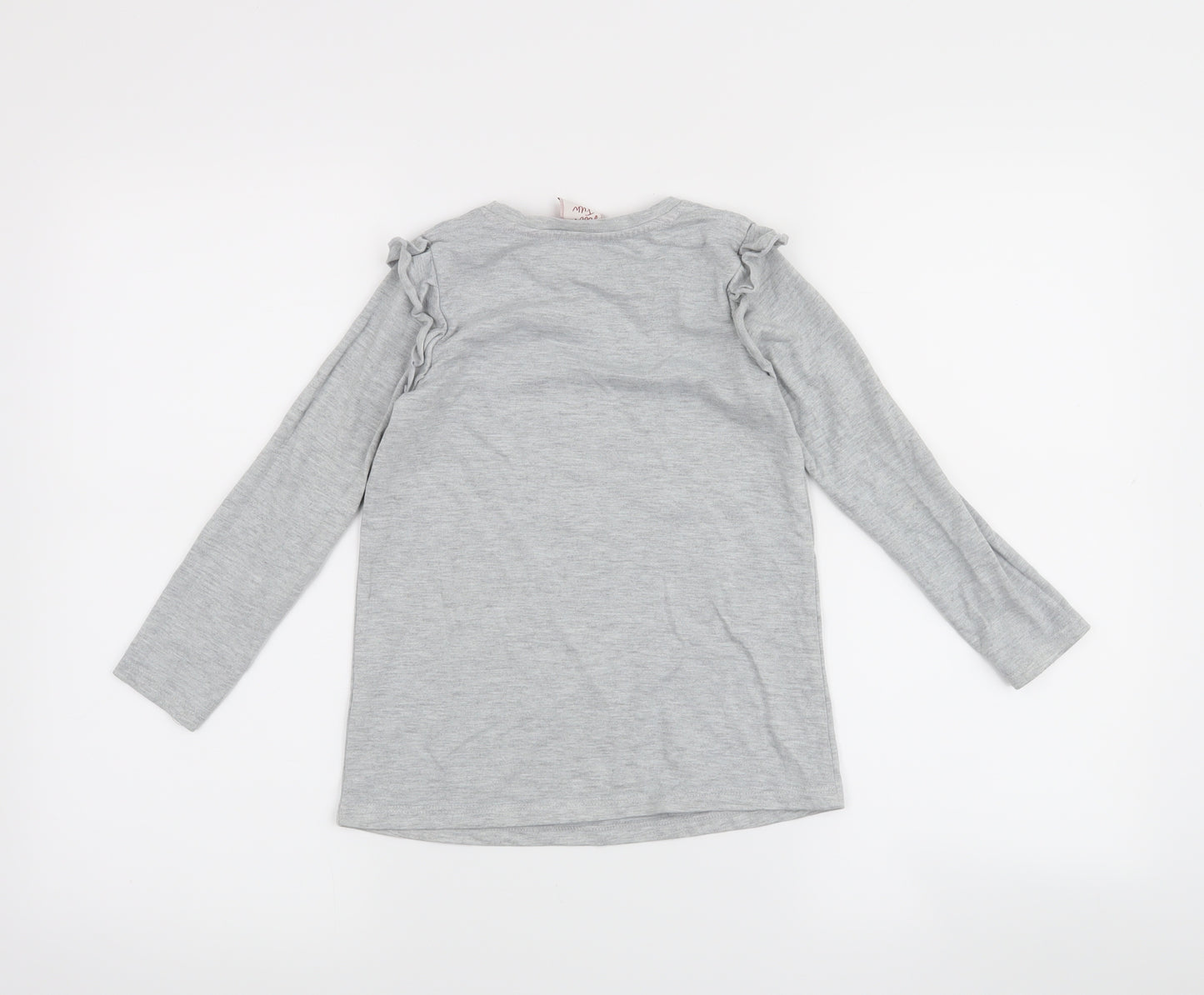 George Girls Grey   Basic T-Shirt Size 4-5 Years