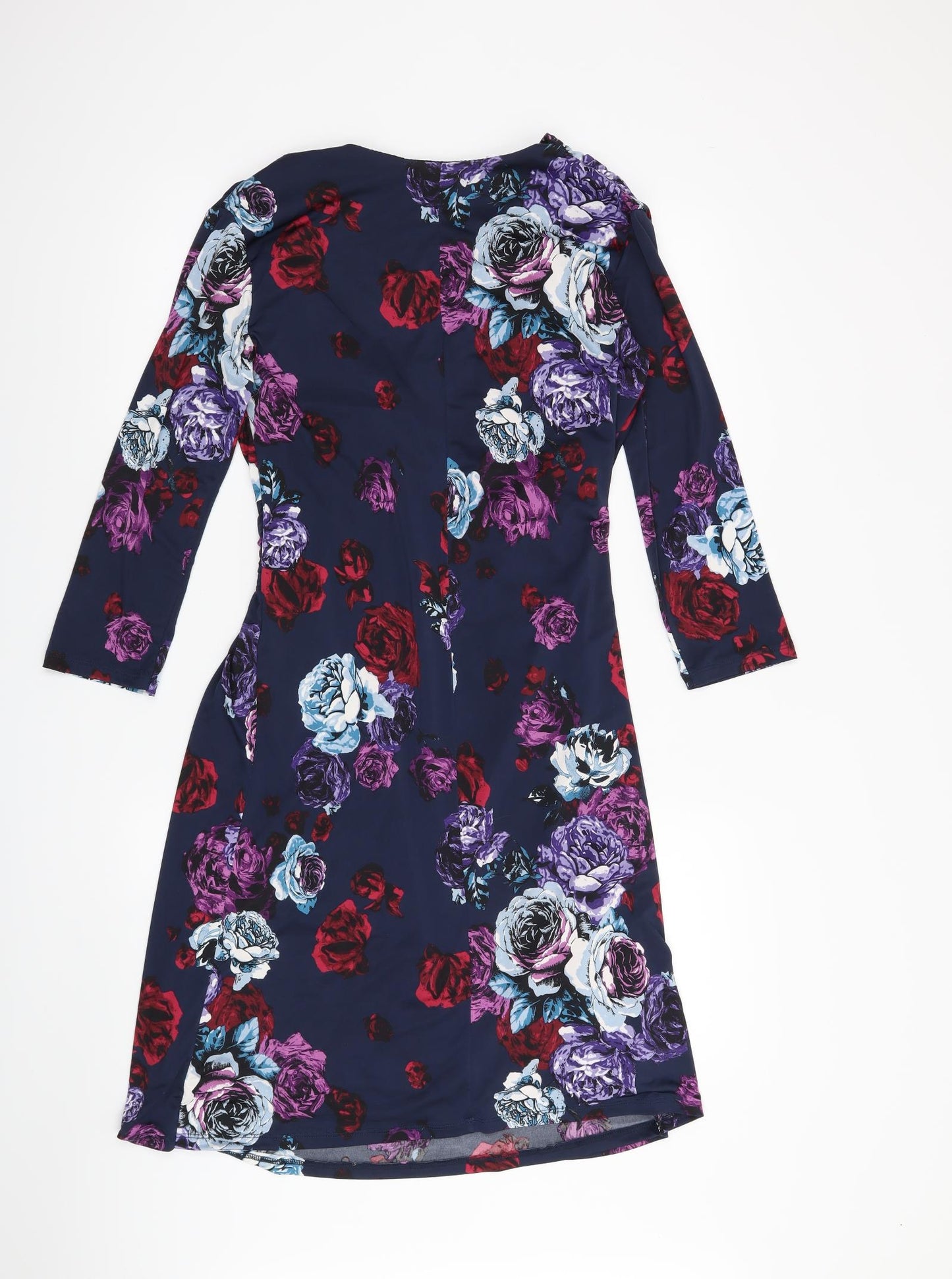 modissima Womens Blue Floral  A-Line  Size M