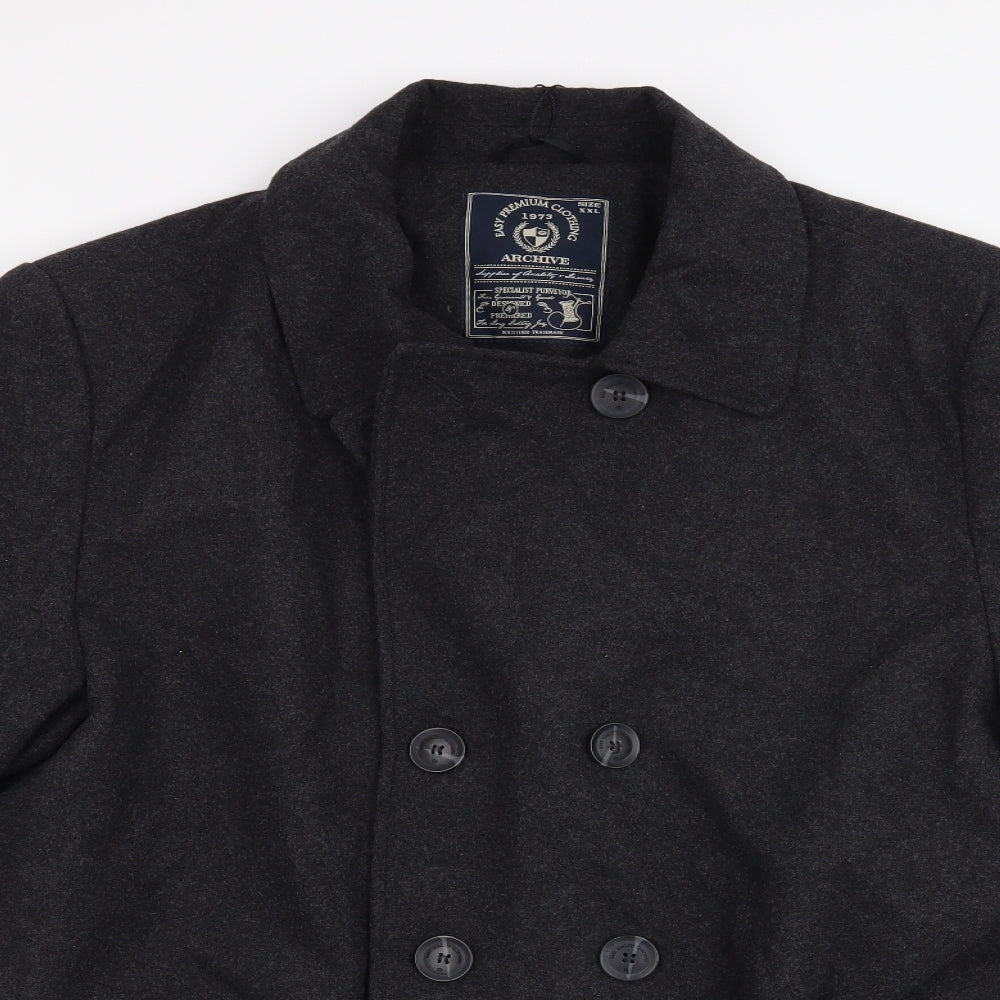 Easy Mens Grey   Jacket Coat Size 2XL