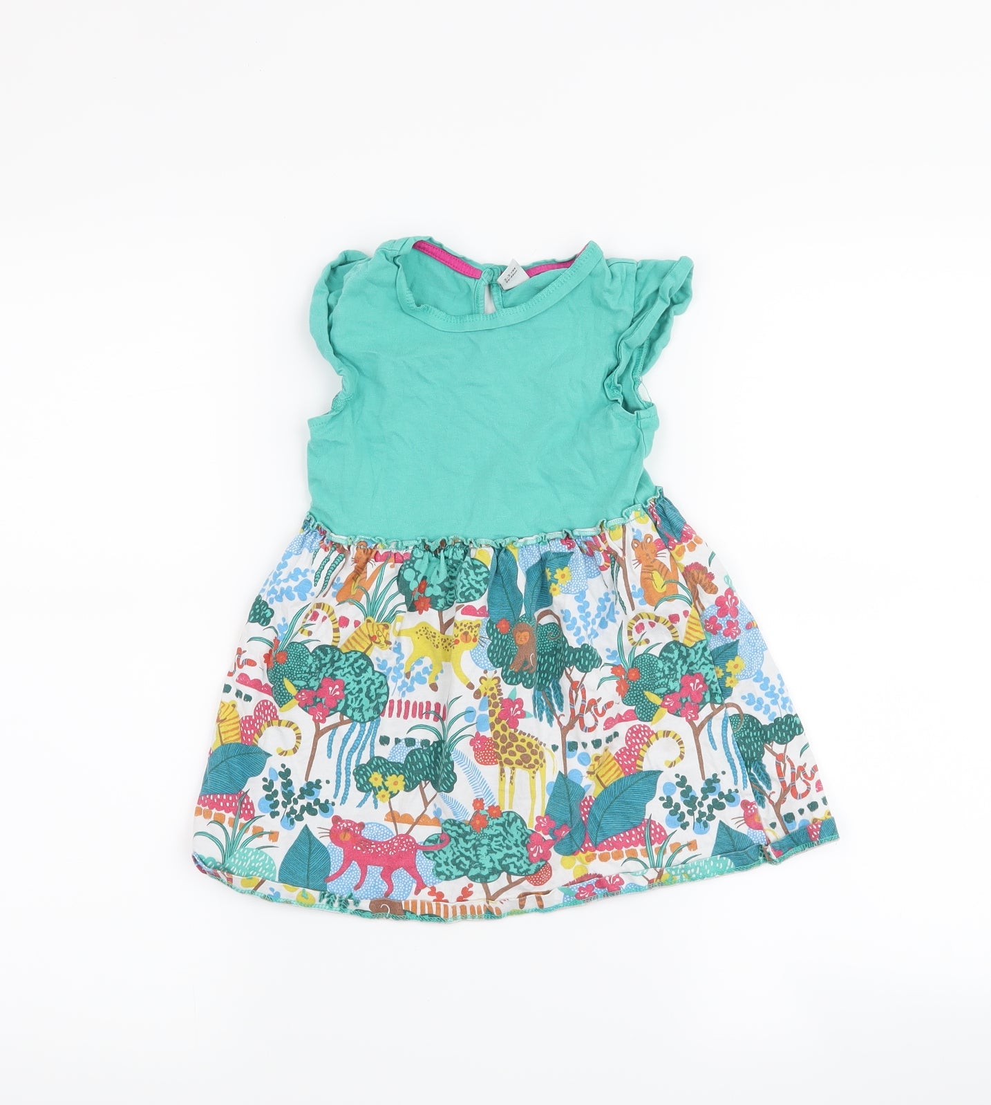 TU Girls Green   A-Line  Size 2-3 Years