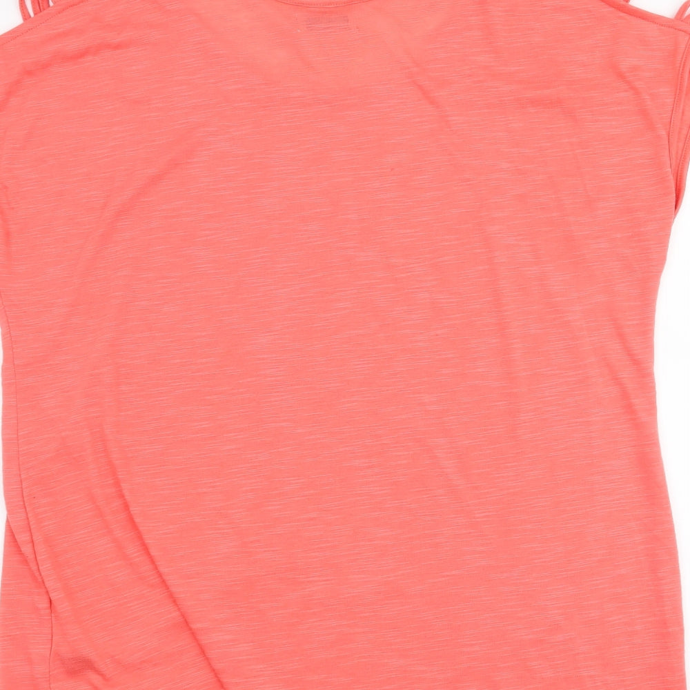 Papaya Womens Pink   Basic Blouse Size L