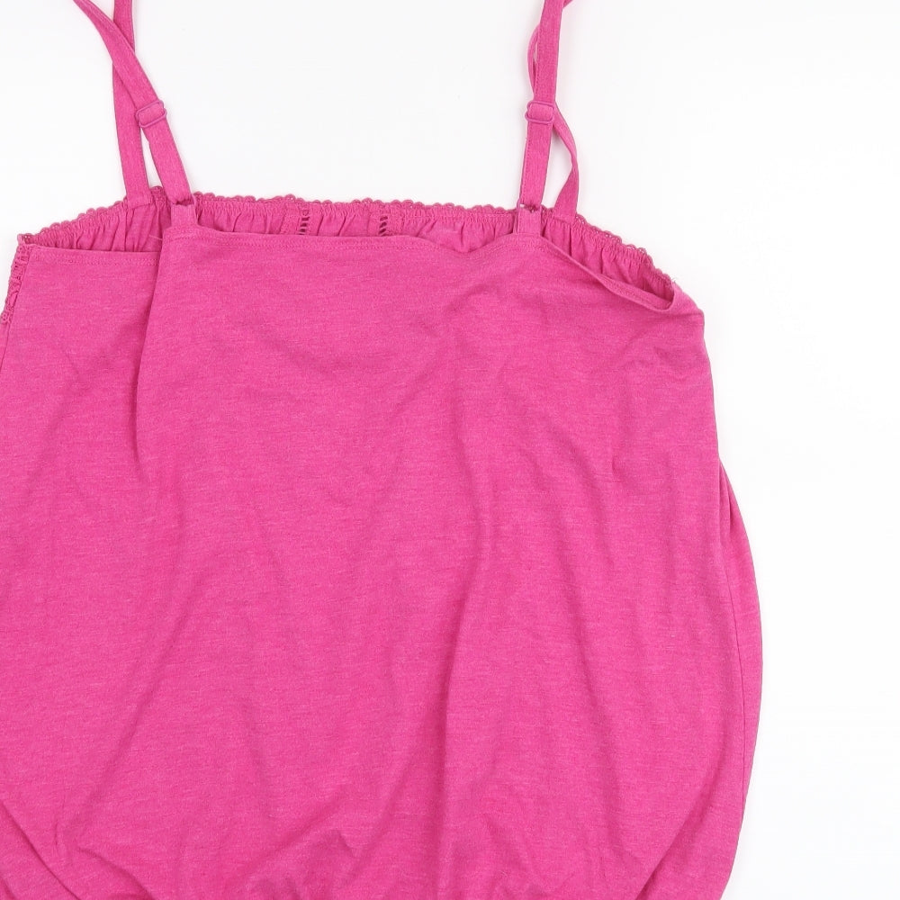 BHS Womens Pink   Basic Tank Size 14